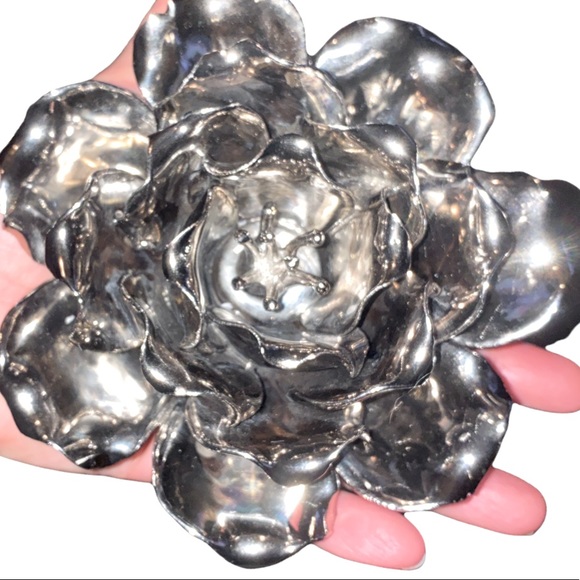 💎RARE!💎 Beautiful Vintage MCM Chrome Paperweight/Table Decor - Picture 3 of 8